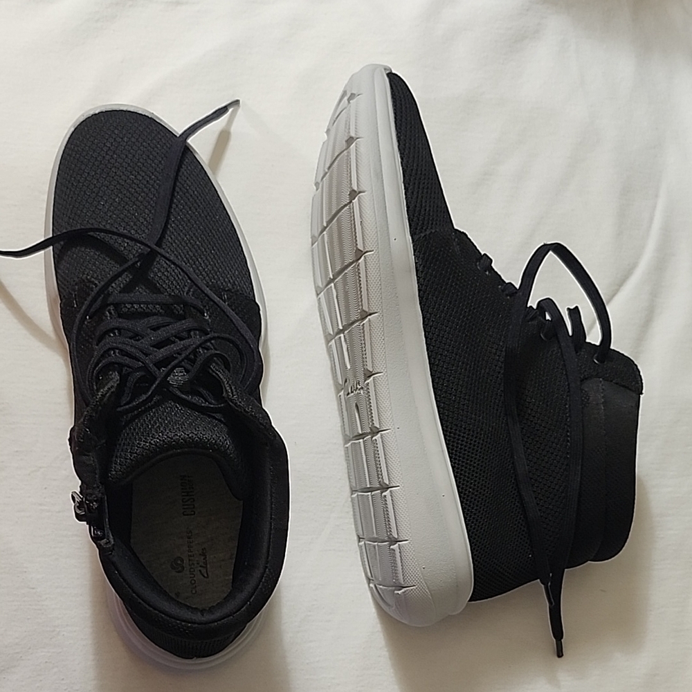 Black and White High-Top Sneakers